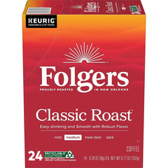 Folgers Classic Medium Roast Coffee Pods - Keurig K-Cup Pods